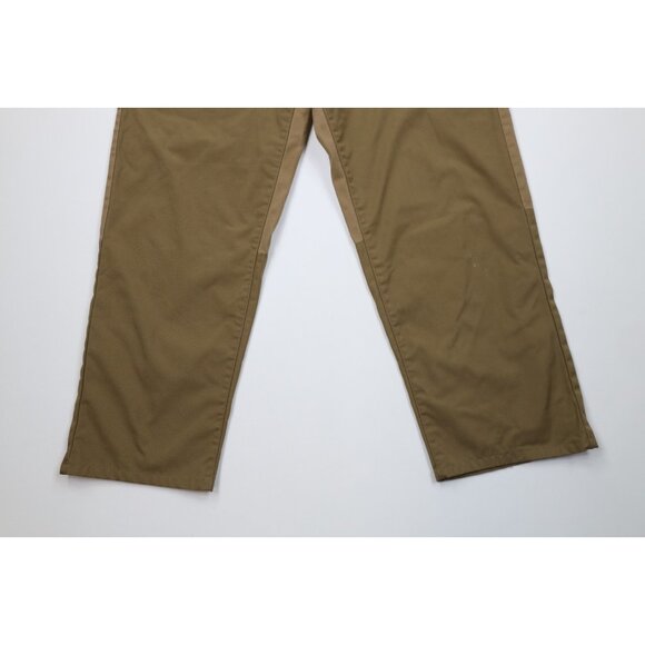 Vintage Gander Mountain Mens 38x32 Faded Canvas Wide Leg Field Brush Pants Brown - Picture 4 of 14